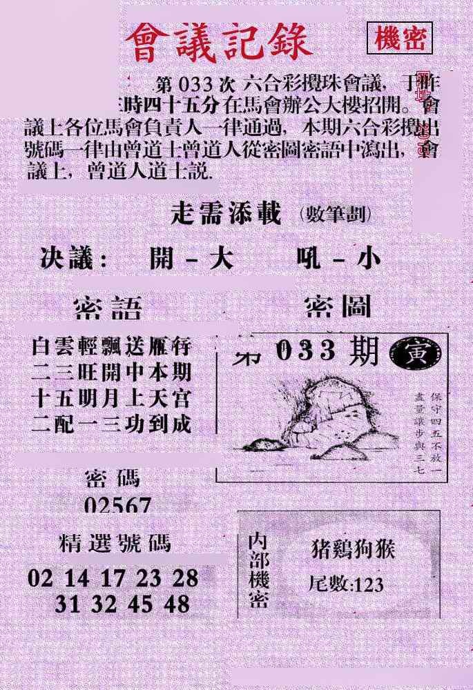 033期会议记录[图]